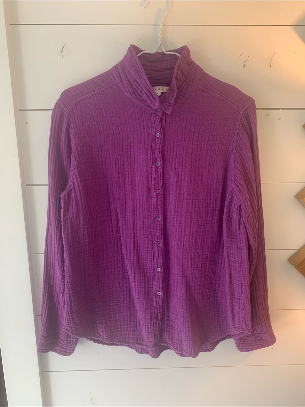 Xirena purple gauze shirt.  NWOTS.Size Small. Oversized. Soft gauze.